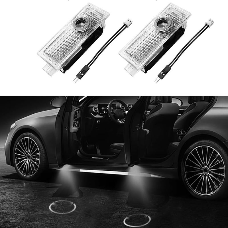 LOUEI 2pcs Door LED light welcome lamp colorful logo projector laser ghost shadow courtesy Light compatible with X1 X2 X3 X4 X5 X6 1 2 3 4 5 6 7 series M2/M3/M4/M5 i3 GT Z auto (M Tags) - Image 1